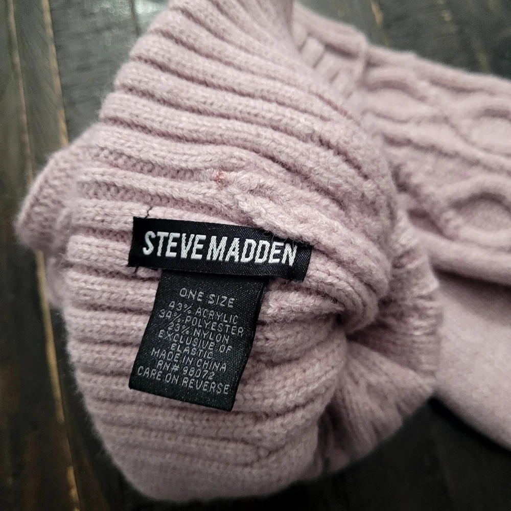 Steve Madden Knitted Beanie Glove Set Womens One Size